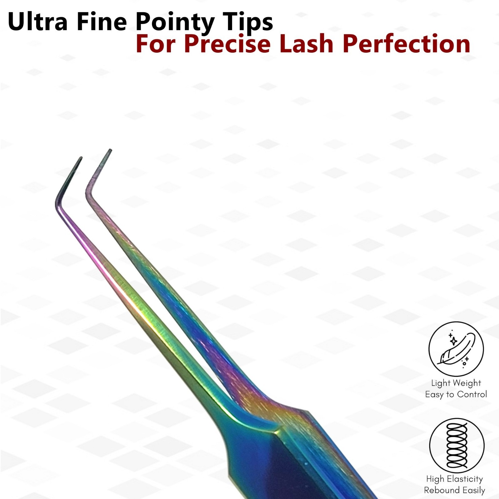 Eyelash Extensions Tweezers Fine Precision Tip Needle Point