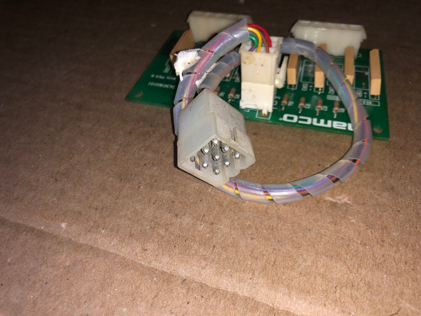 NAMCO LAMP DRIVER PCB (8) WORKING WITH WIRE HARNESS ARCADE