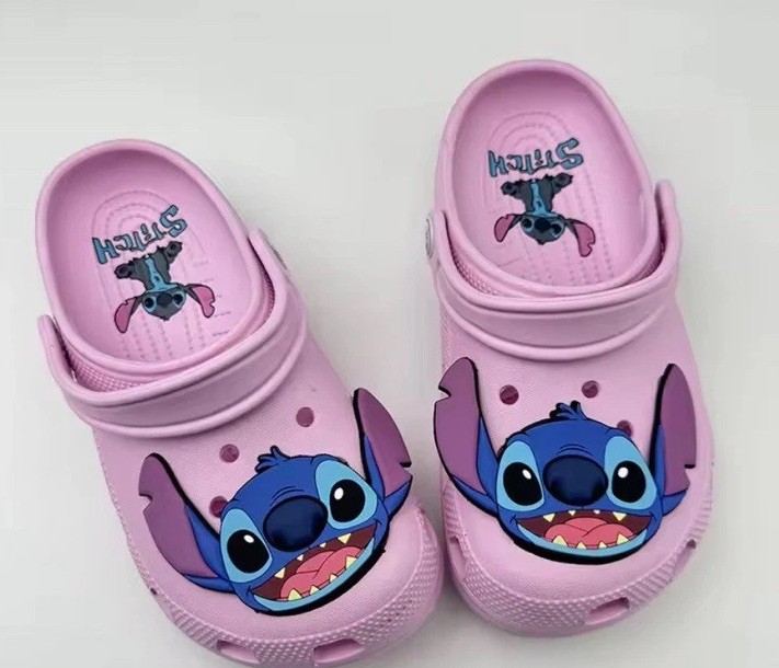 Disney stitch pink crocs