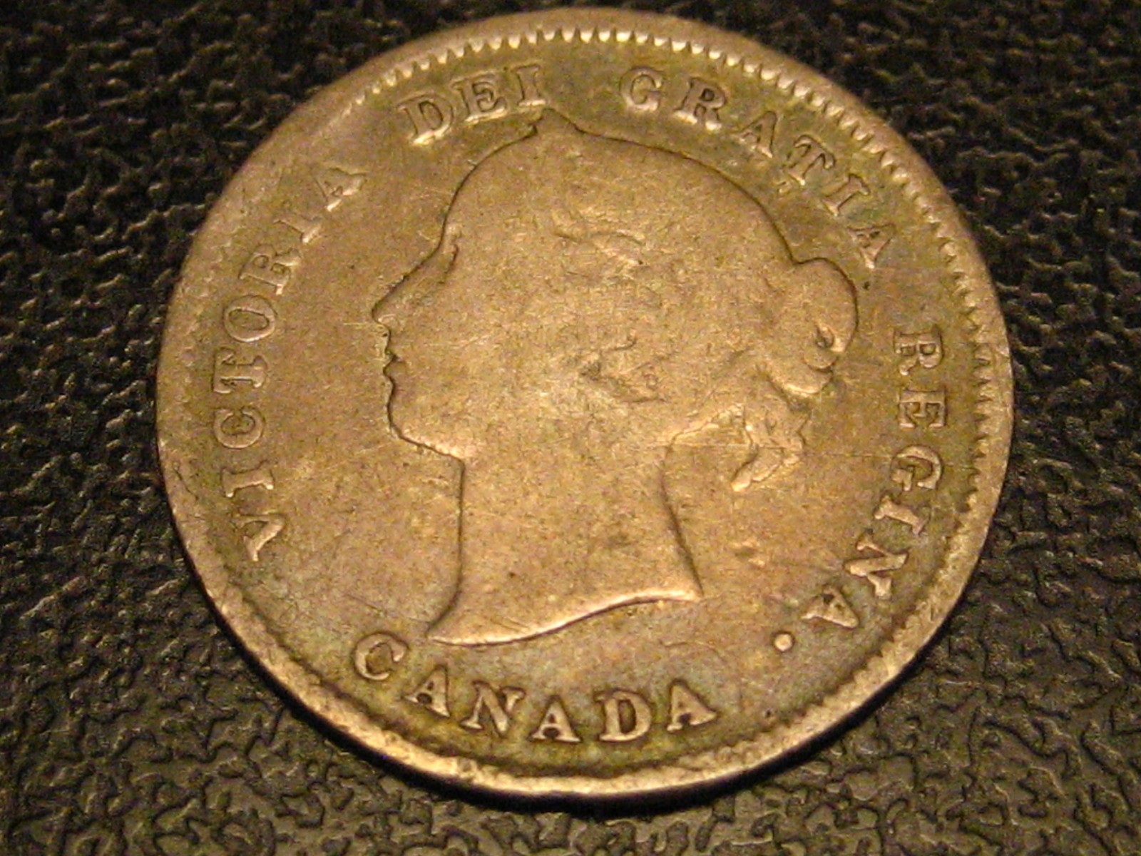 1886 Small 6 Canadian 5 Cent Silver