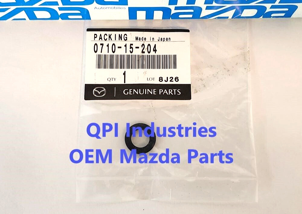 New 1986 - 2015 OEM Mazda Radiator Drain Outlet O-Ring Seal Gasket # 0710-15-204