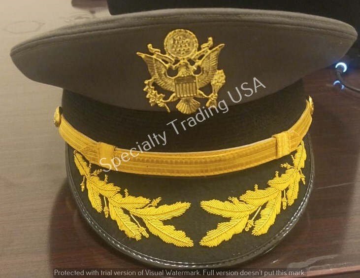 USA Army Cap - Field Grade Officer Service Dress Greens Hat Cap All Sizes