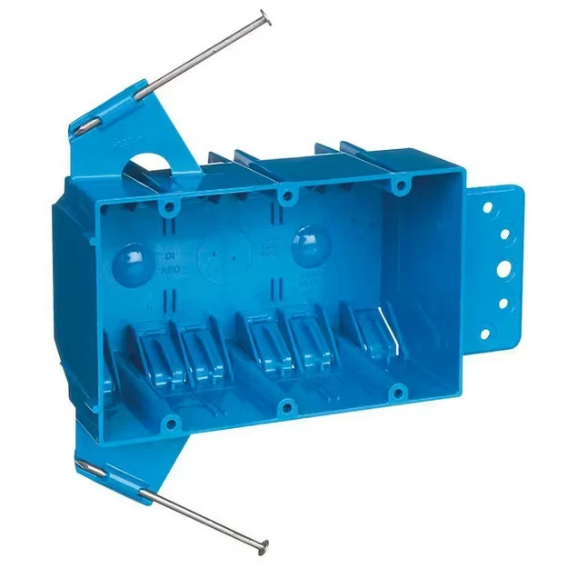3-Gang 44 cu. in. PVC New Work Electrical Switch & Outlet Box