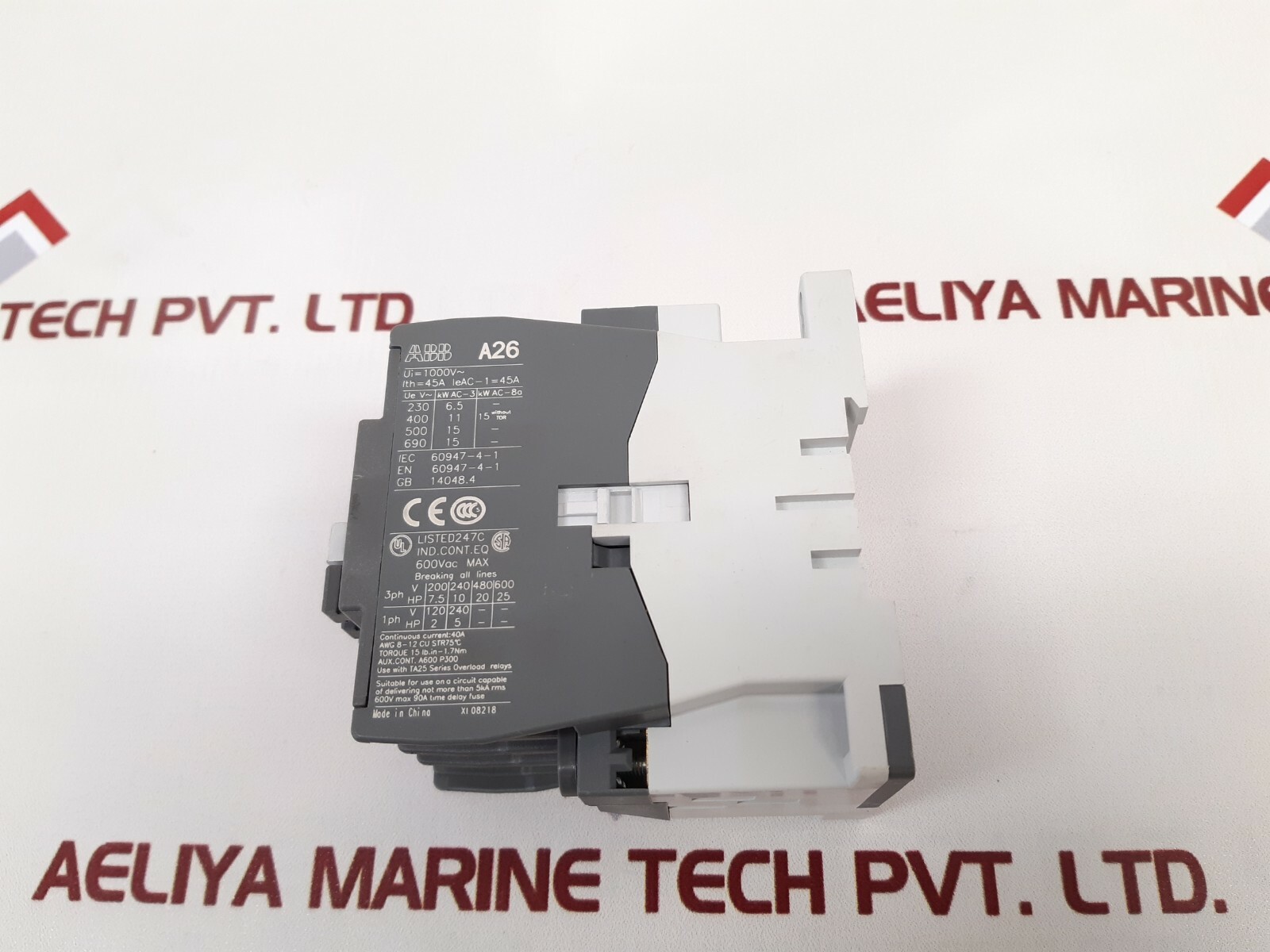 Abb a26-30-01 contactor