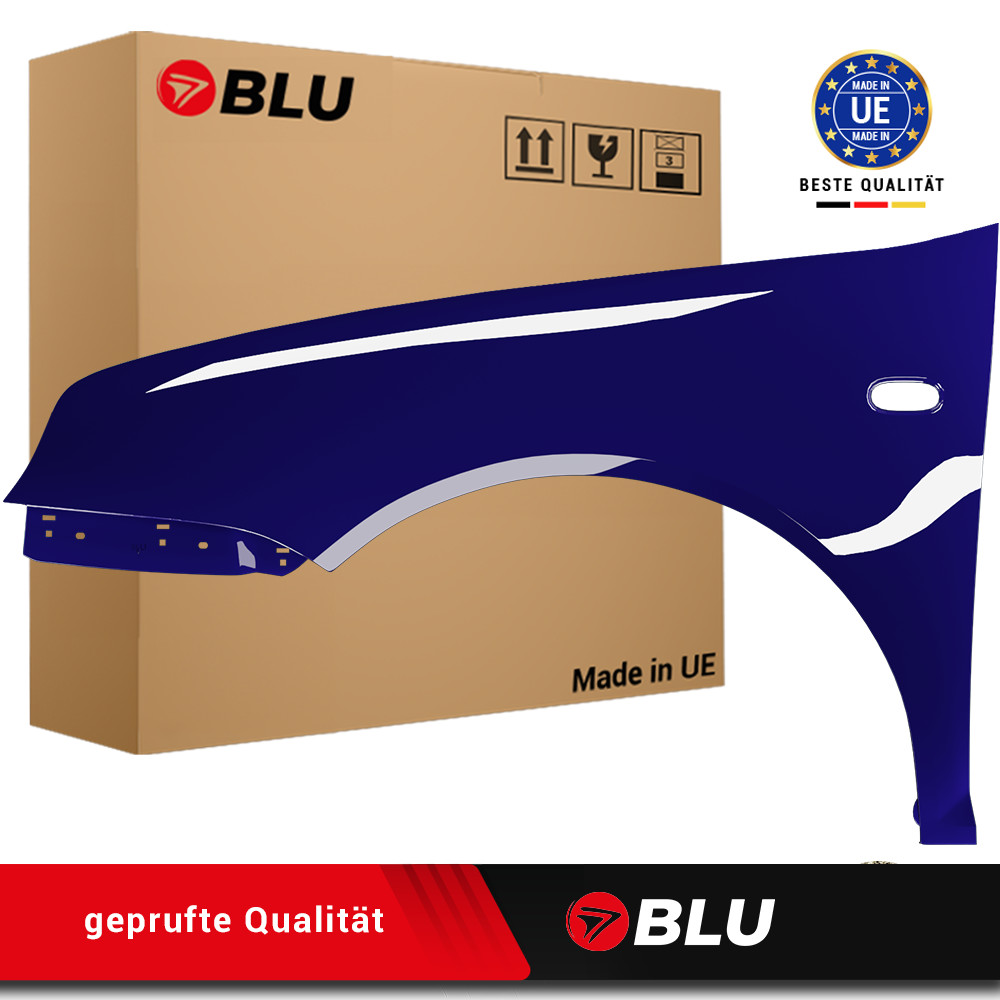 Fender for VW Golf IV 4 LA5G left blue 97-06 front painted new galvanized