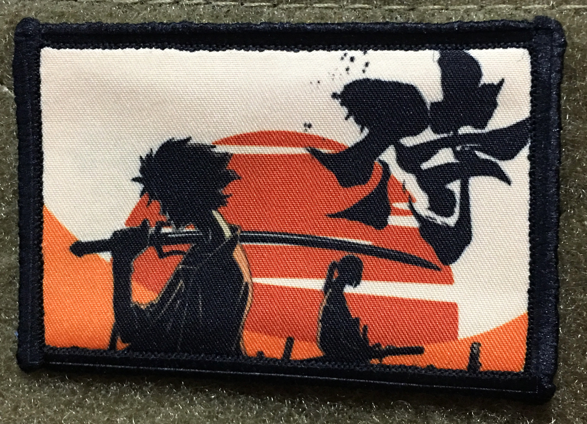 Samurai Jack Morale Patch Military Tactical Army Flag USA Hook Badge