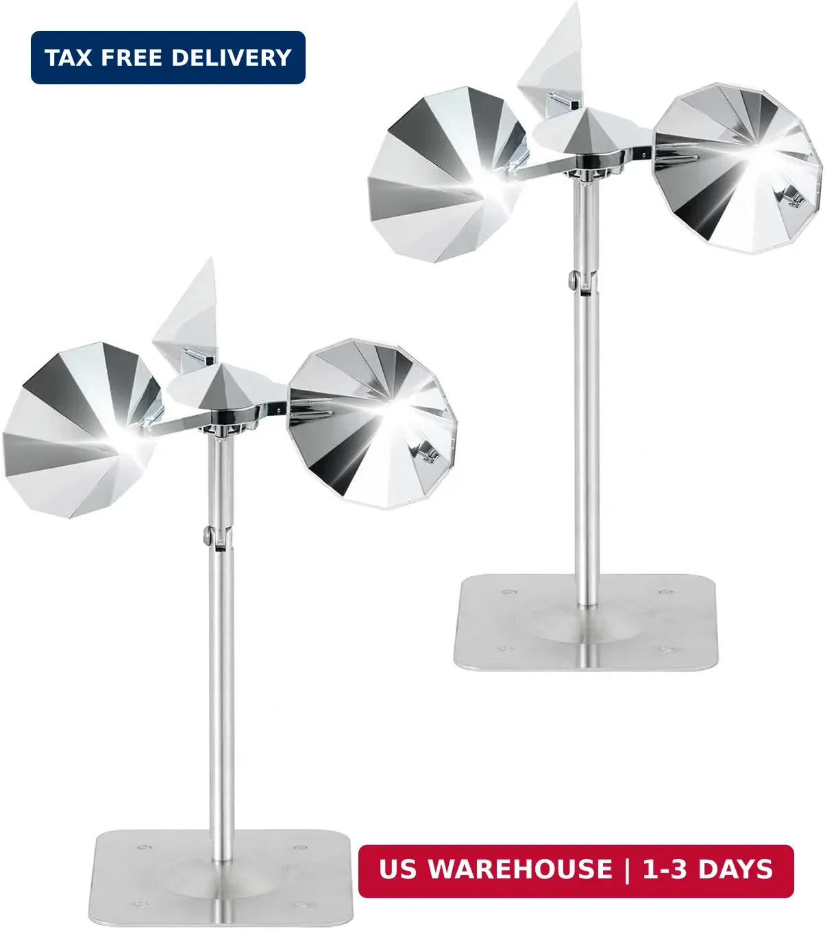 OFFO 2 PCS Bird Scare Reflective Device, Bird Reflector Keep Pigeon Woodpeckers