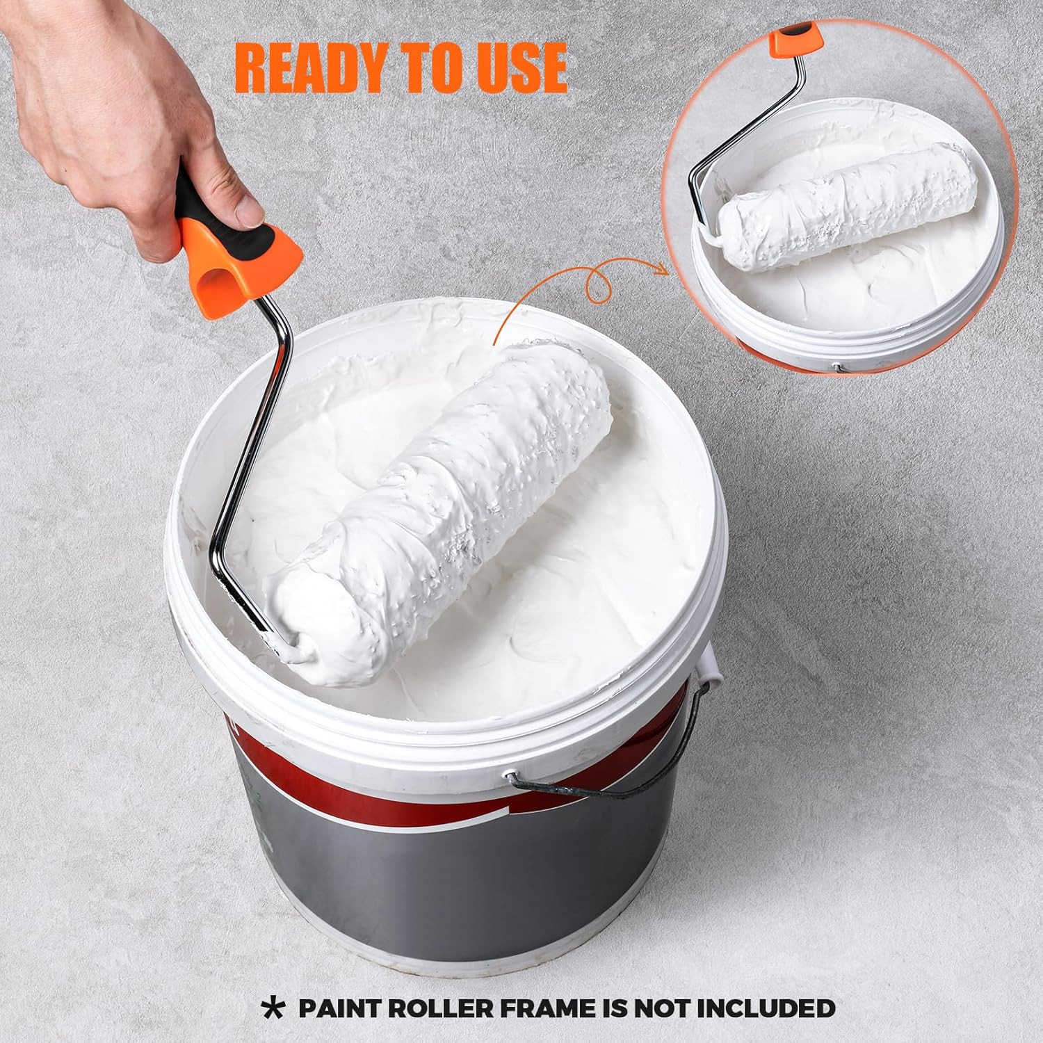 2Pcs 9" Drywall Compound Roller Covers, Shed-Resistant Drywall Mud Roller, Putty
