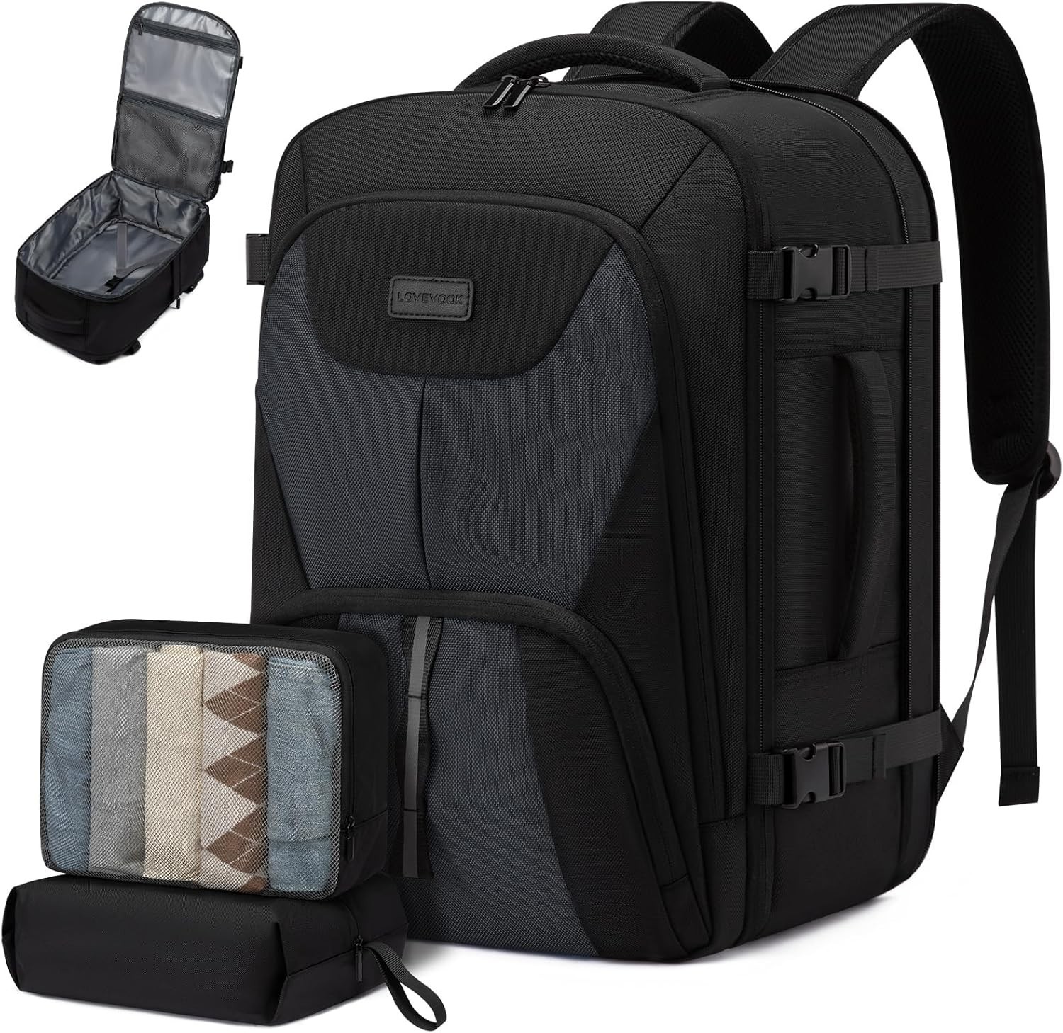 Travel Backpack,Expandable 50L Extra Large Travel Backpack for Men & Women