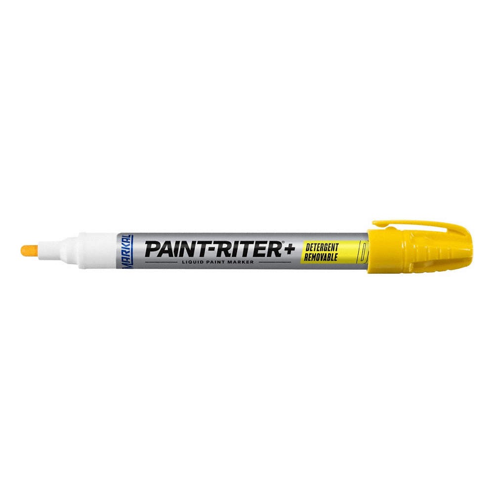 MARKAL 97011 Paint Marker, Removable, Yellow 1XEF2