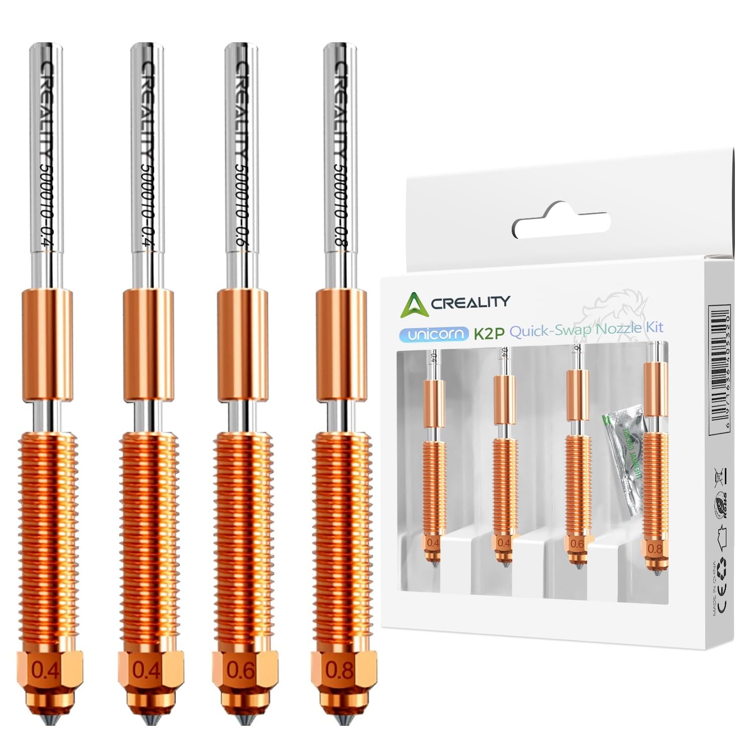 Creality "Unicorn" Quick-Swap Nozzle Kits For K2 Plus/K2 Pro/Hi combo 3D Printer