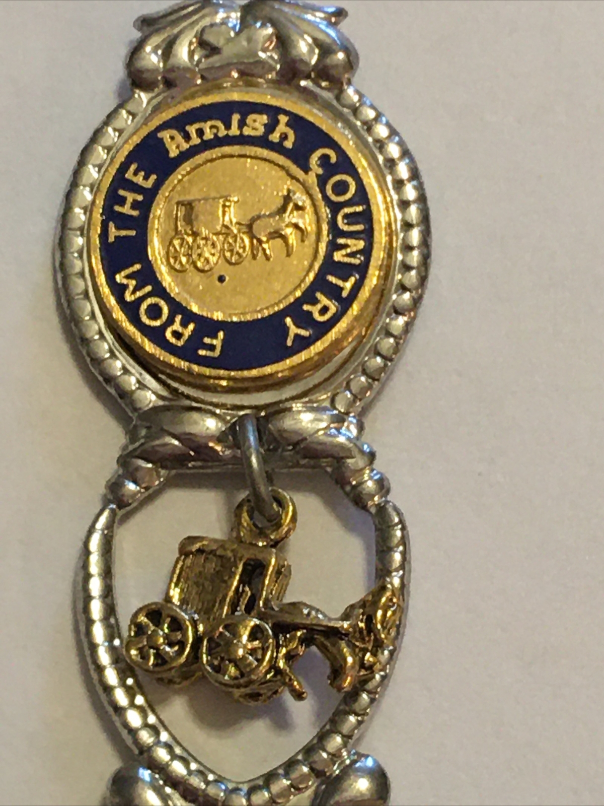 Vintage Souvenir Spoon US Collectible From The Amish Country Horse & Buggy