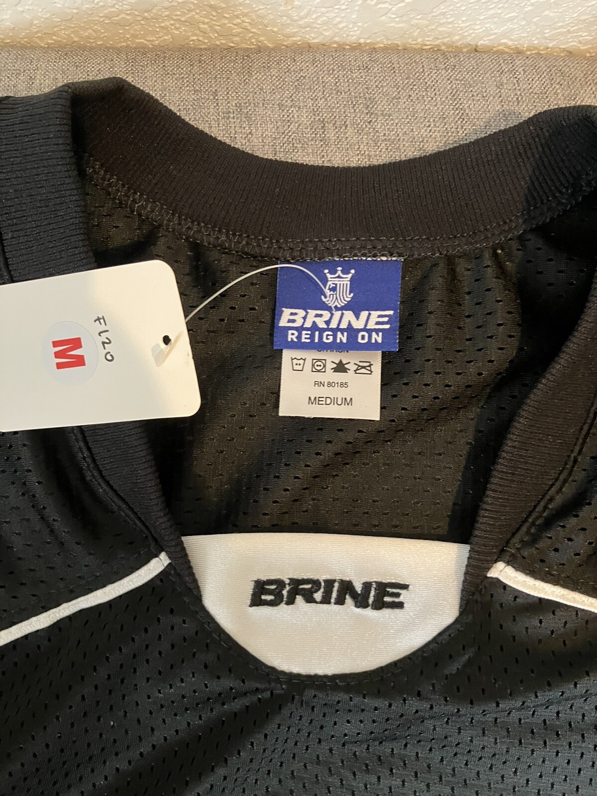 BRINE REIGN ON Black Athletic Practice Jersey - Medium