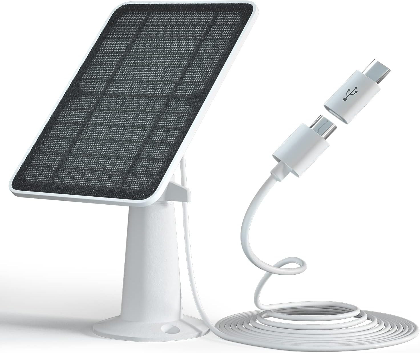 Solar Panel Charger Compatible with Eufycam 3/3C/2C/2C Pro/E40/E20/2/2 Pro/E/L20