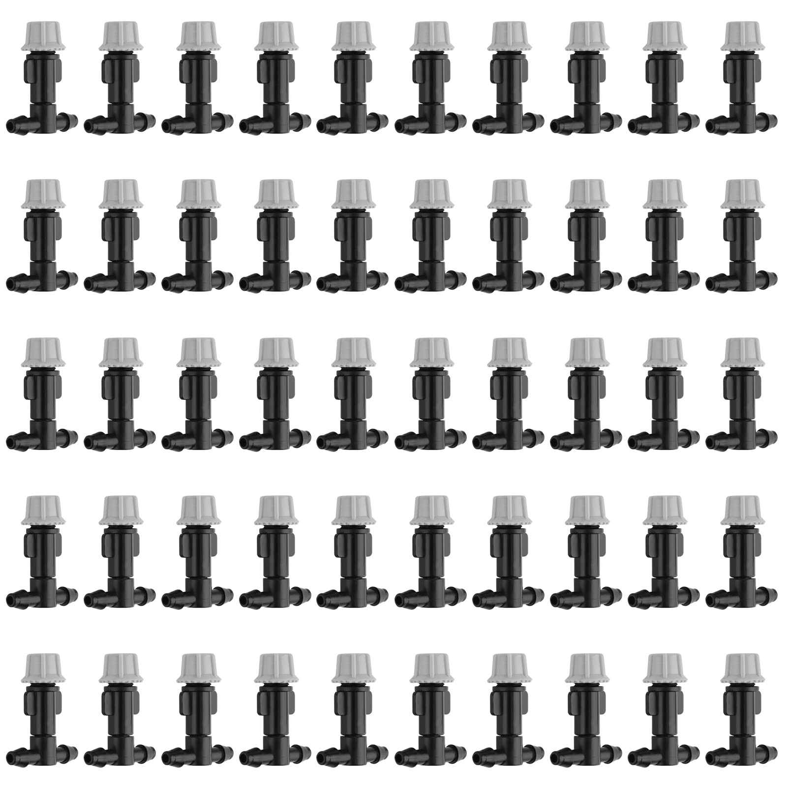 Kalolary 50 Pairs Misting 50 Pairs, 50 Drippers with Tee Joints