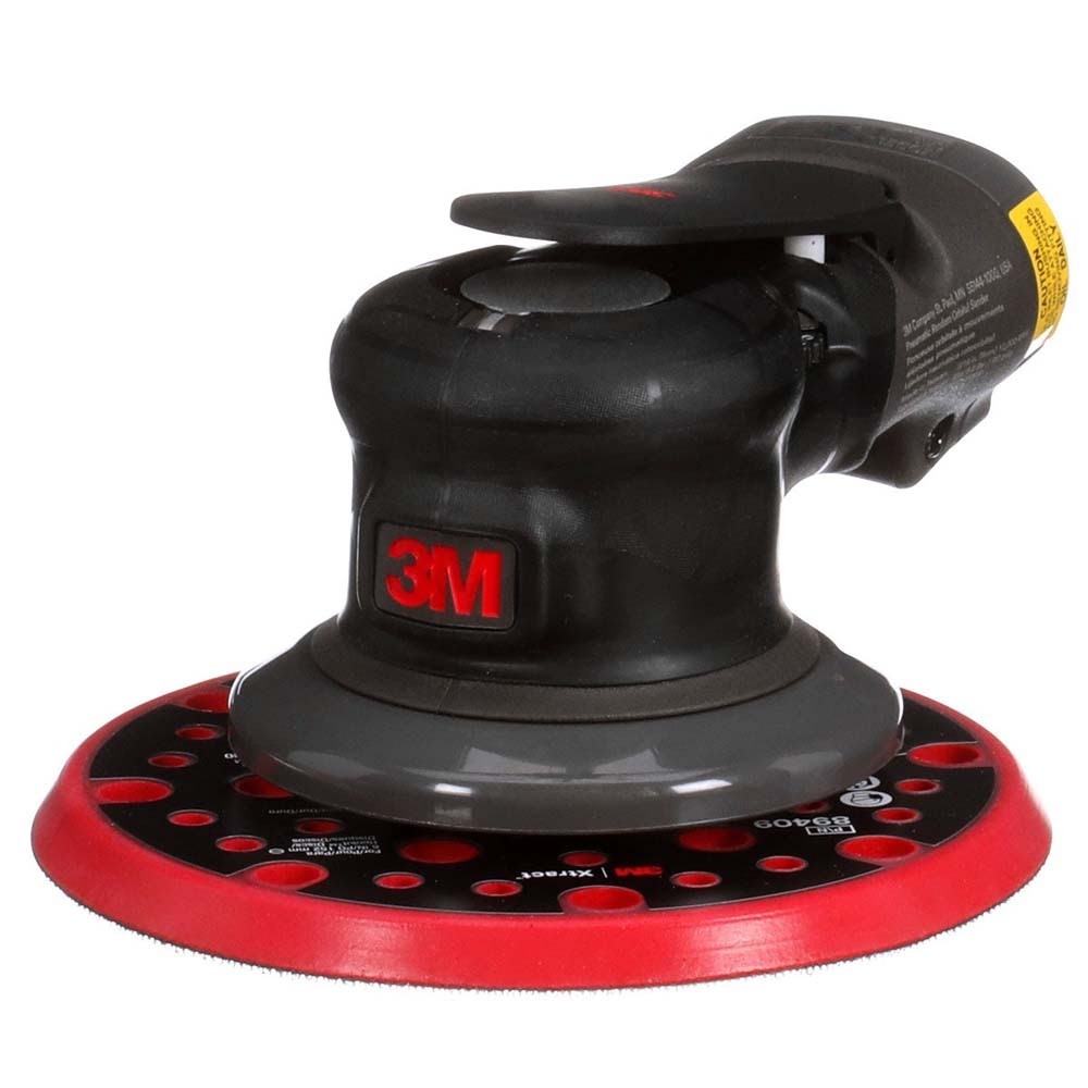 3M 7100258883 Pneumatic Random Orbital Sander, 5" Non-Vacuum, 3/8" Orbit