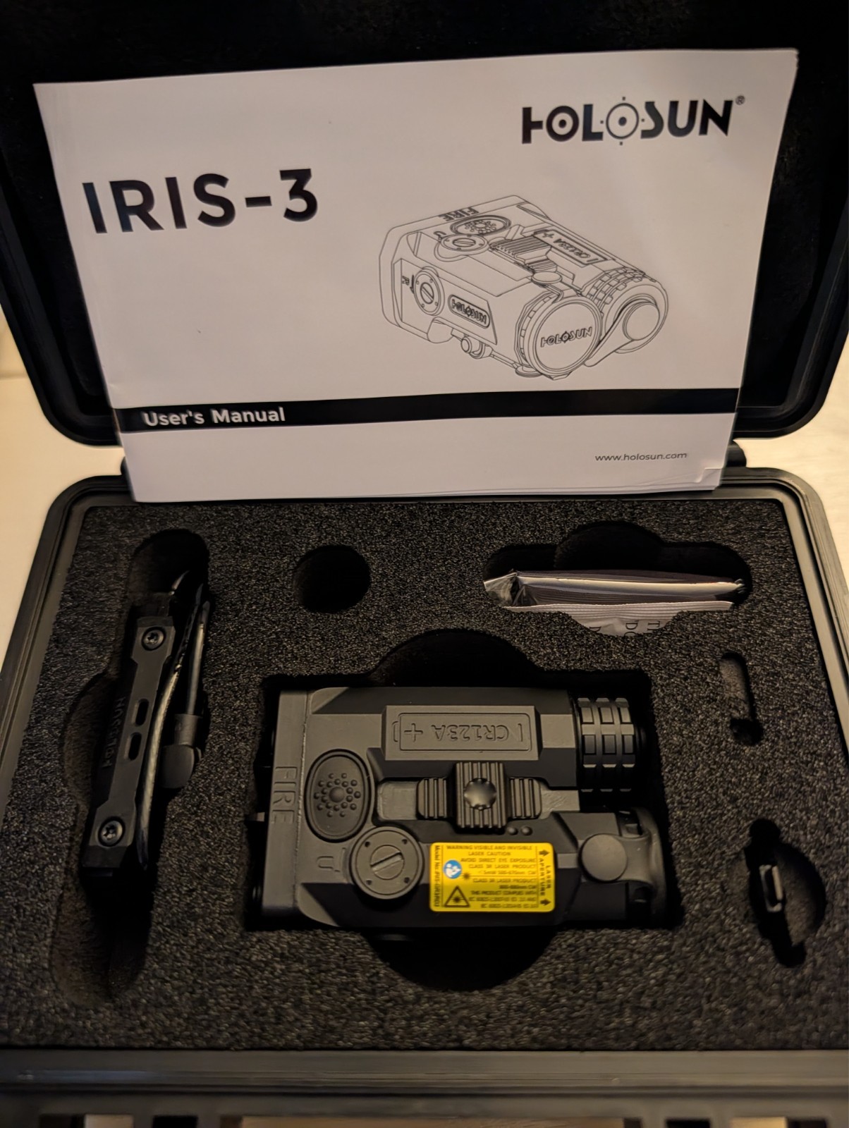 Holosun IRIS-GR3 Green Laser Aiming Module with Visible/IR Laser and Illuminator