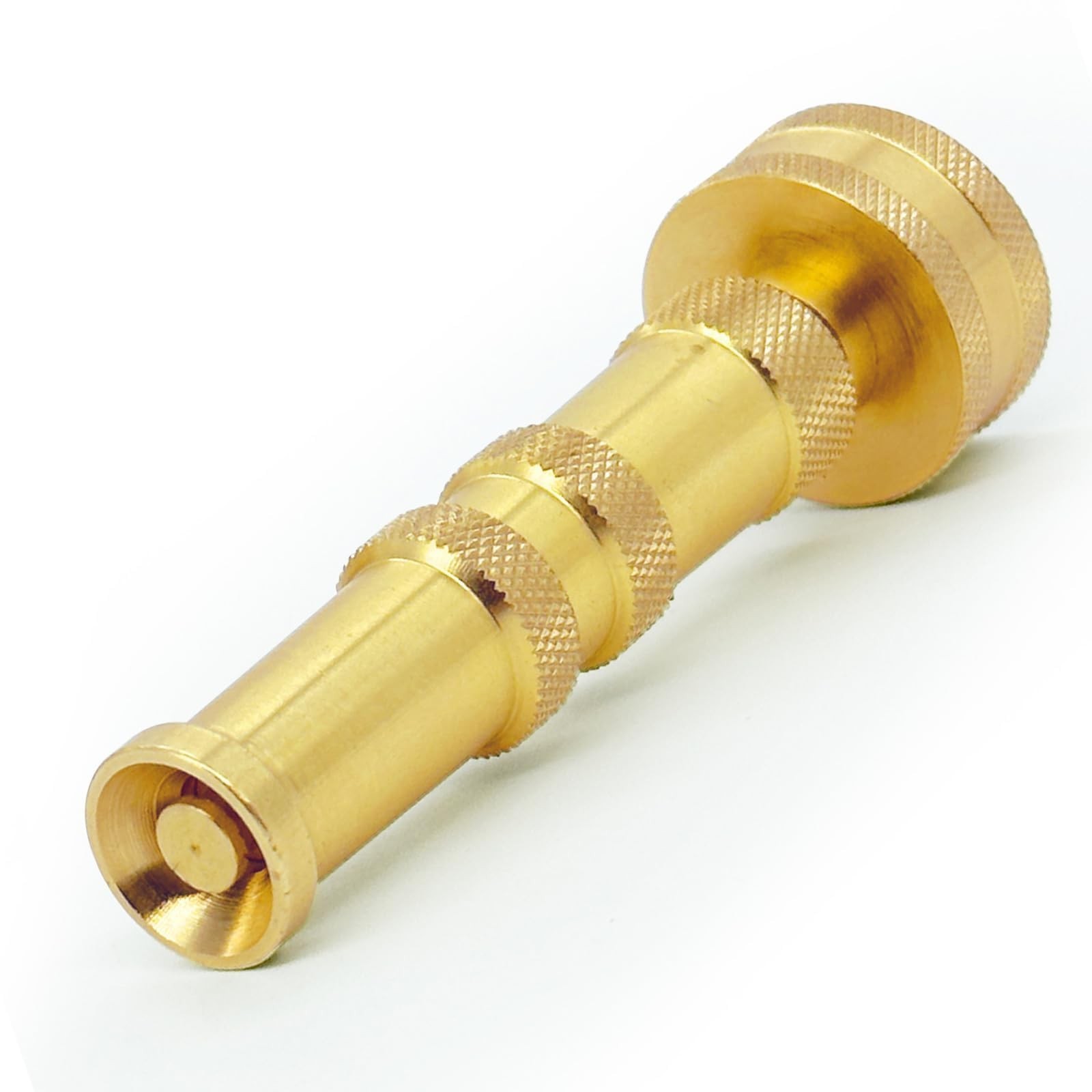 Brass Hose Nozzle Cyprium Brass Water Hose for Garden Hose, High Pressure Adj...