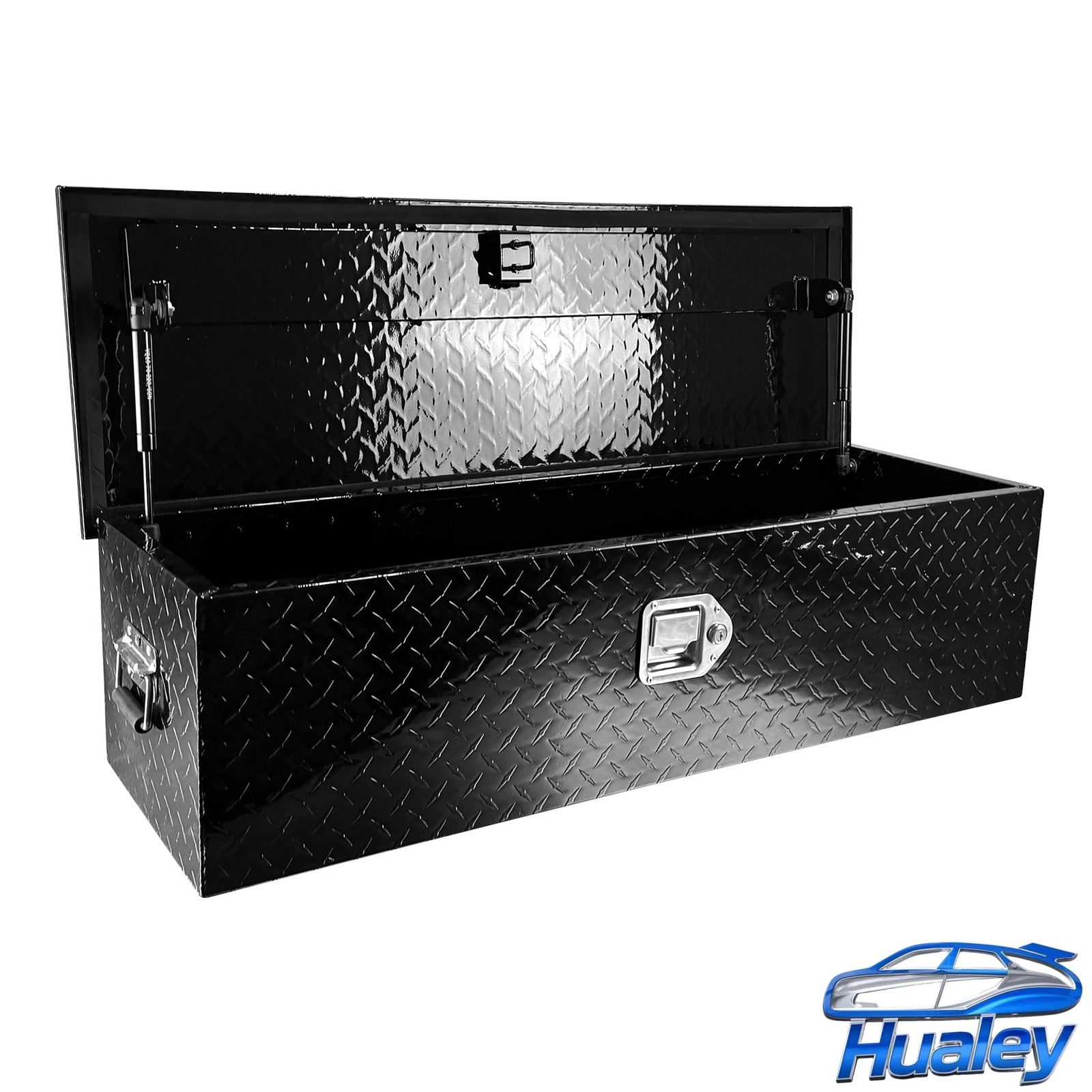 12"x28"x25" Aluminum Saddle Step Tool Box Semi Truck Side Mount External Box