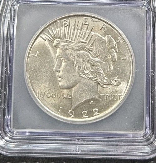 1922 Peace Silver Dollar $1 ICG MS62 – Uncirculated Classic U.S. Silver Coin