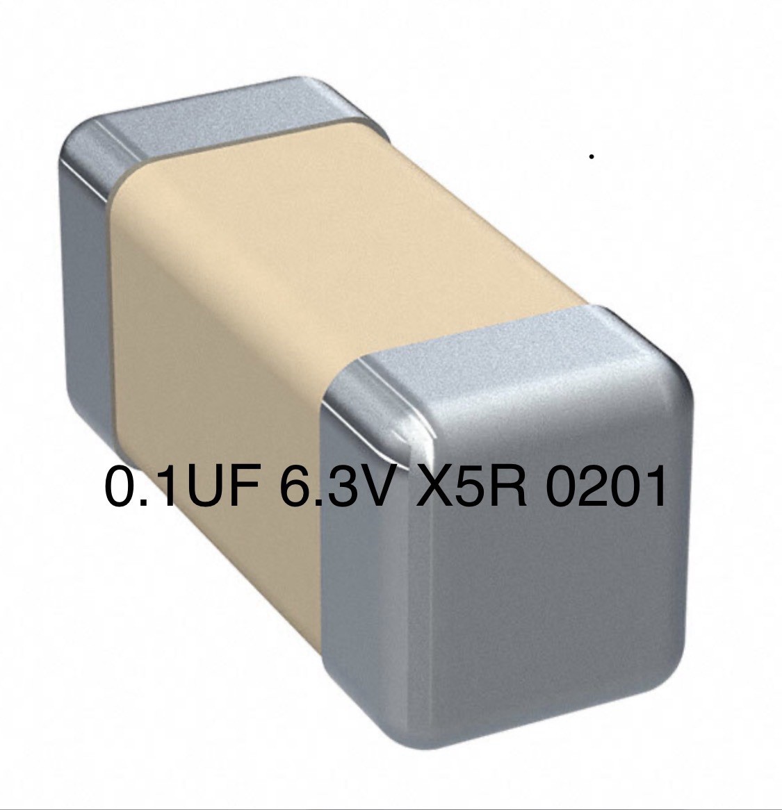 100PCS 0.1 µF ±10% 6.3V Ceramic Capacitor X5R 0201, C0201C104K9PACTU
