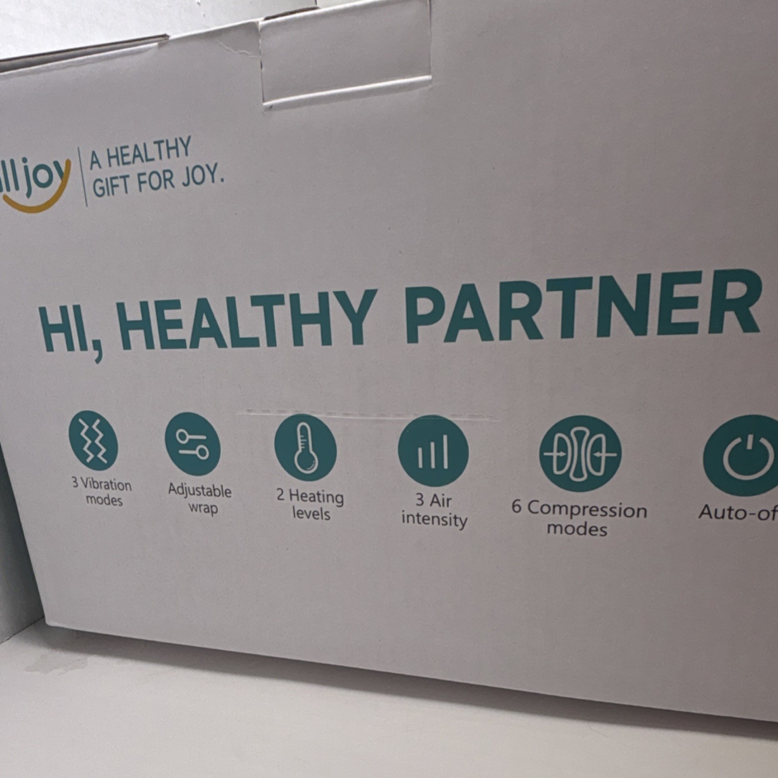 alljoy AJFLM22 Compression Full Leg Massager Vibration Heating Gray