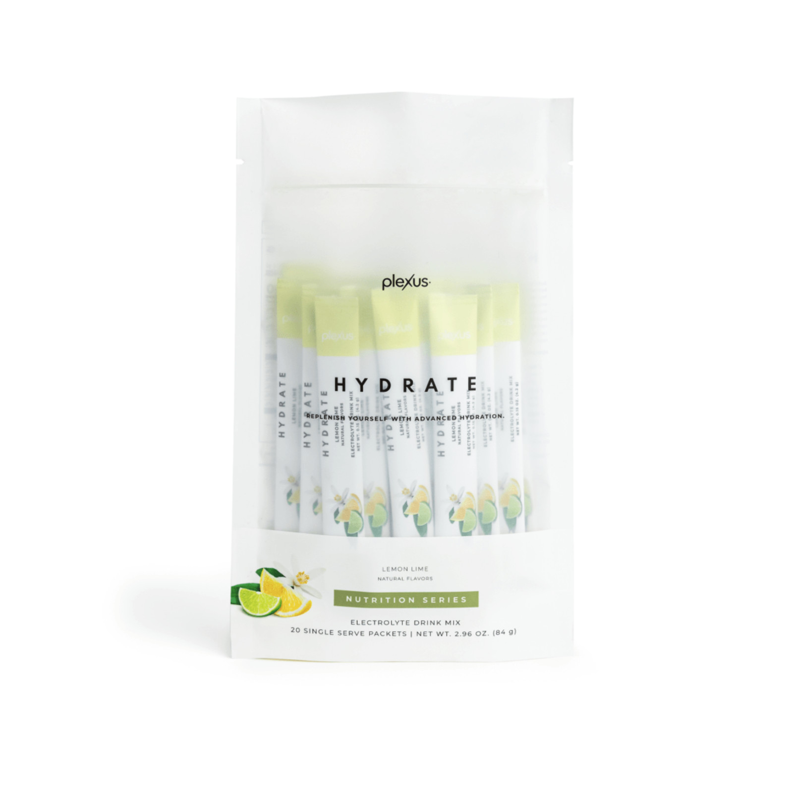 Plexus Hydrate® Lemon Lime Electrolyte Drink Mix 20 Packs 05/2027 NEW
