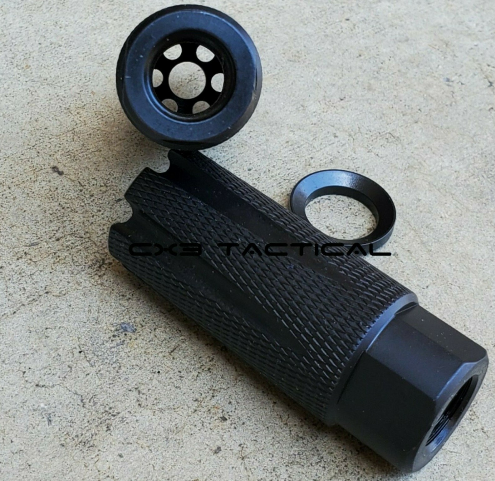 Ruger 10/22 Muzzle Brake .22LR 1/2-28 Linear Compensator Knurled Muzzle Brake