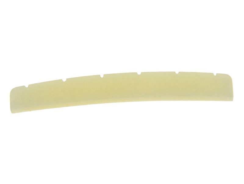 Unbleached 42mm Curved Pure Bone Nut Guitar Bone Nut for Strat Tele 42x3.2mm