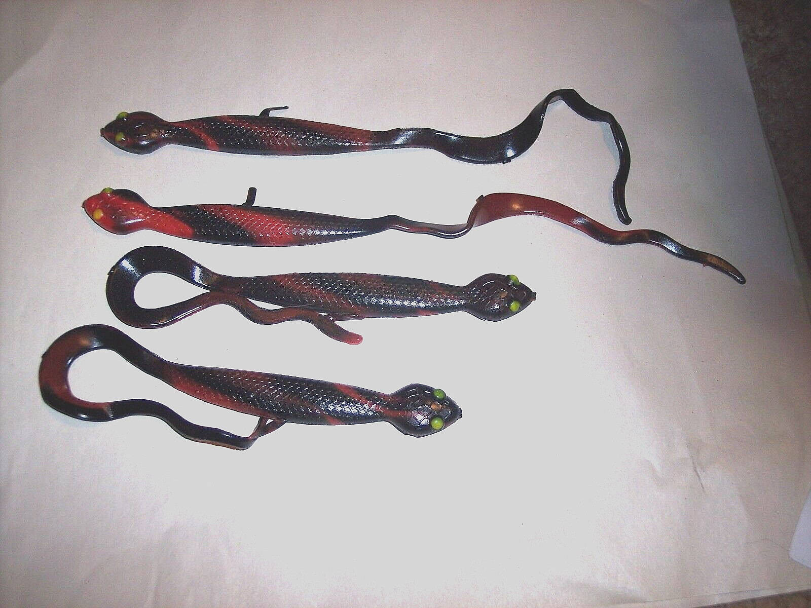 Manns 10" Snake Lure Ribbon Tail 4Pk Baby Snake Water Moccasin Lure Discontinued