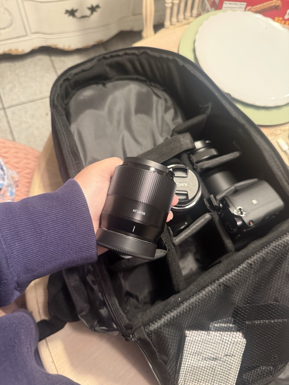 Sony Alpha 6400 Camera Bundle with Lenses and Accessory Bag, Black