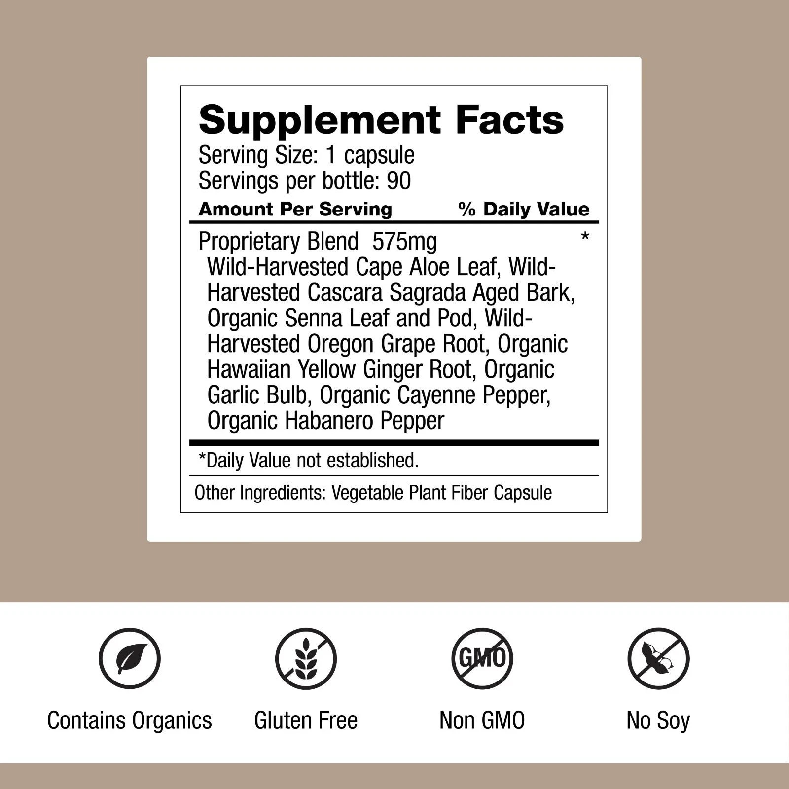 Authentic Dr. Schulze's Intestinal Formula #1 - Colon Support 90 Count EXP 2027