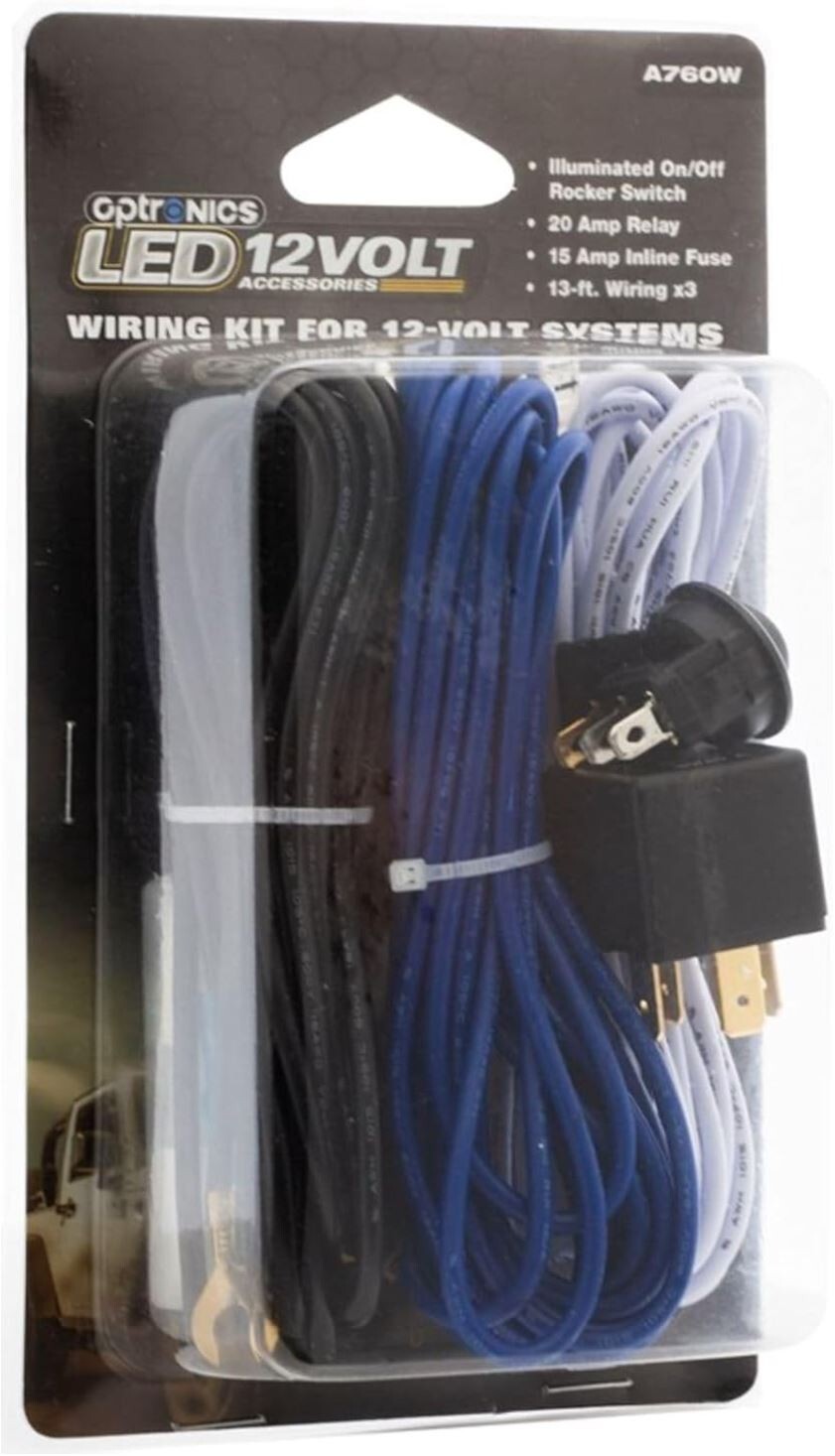 Optronics -A760W - (1) LED LIGHT KIT W/WIRE, RELAY, & SWITCH -AUTHORIZED DEALER!