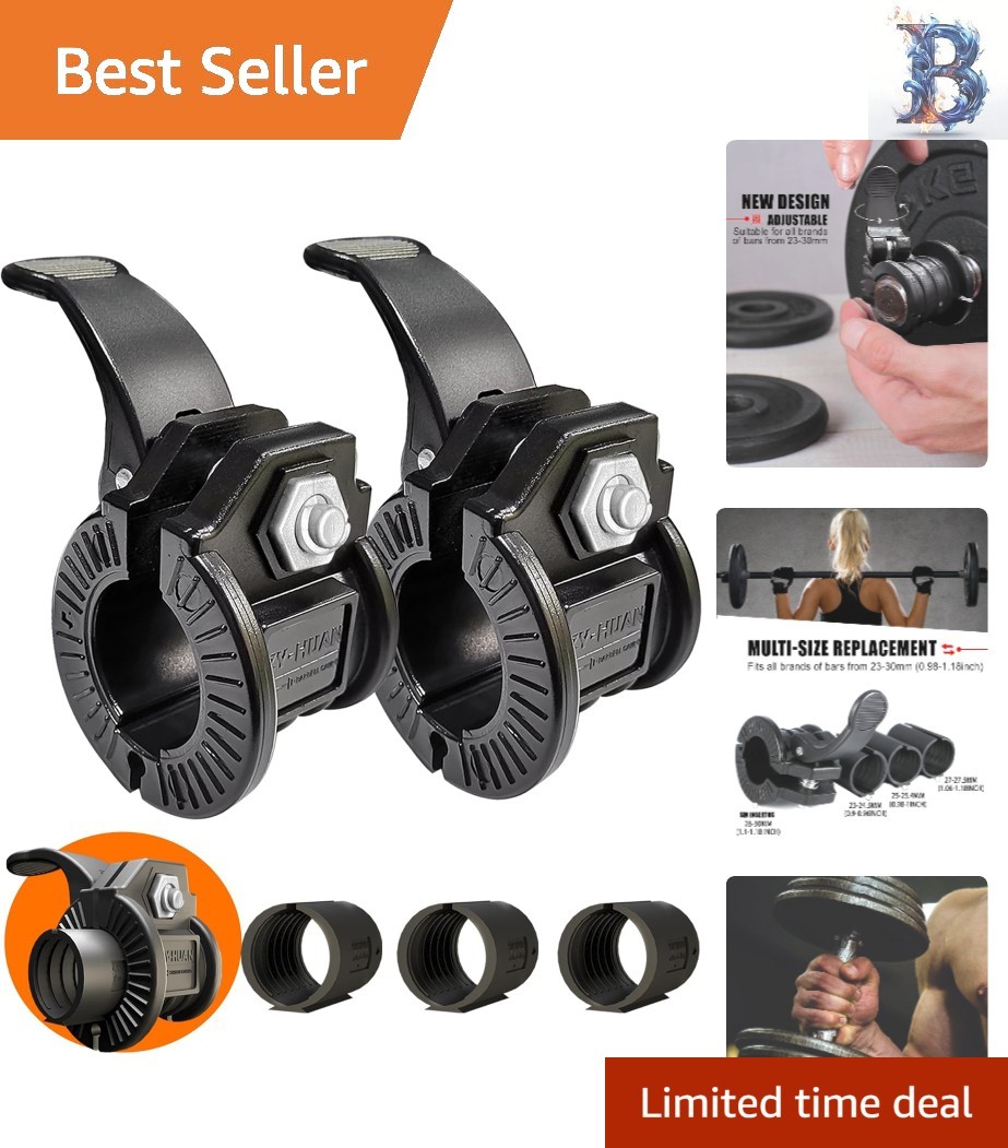Nylon Barbell Clips for Easy Quick Release: Multi-Size Adjustable Weight Clamps