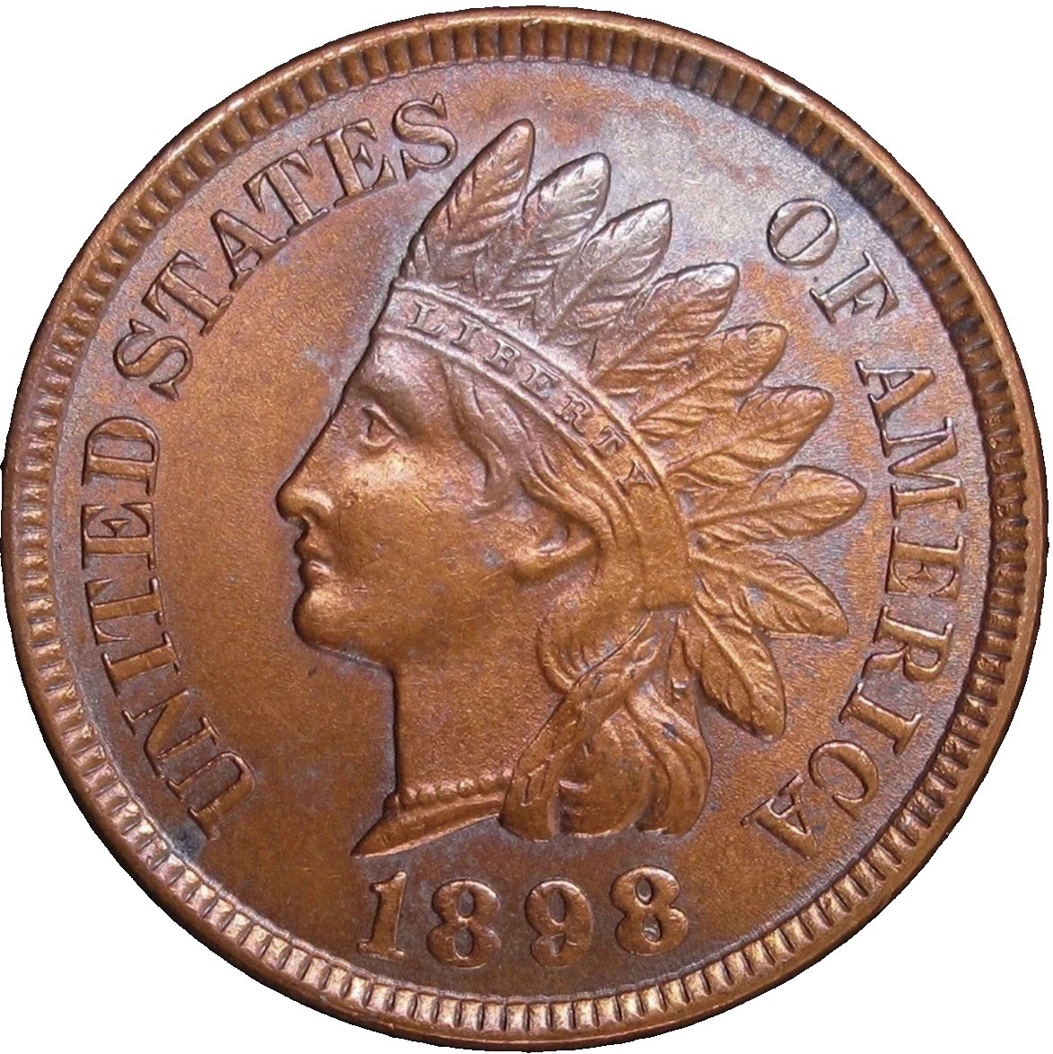 1898 Indian Head Cent UNCIRCULATED BS62