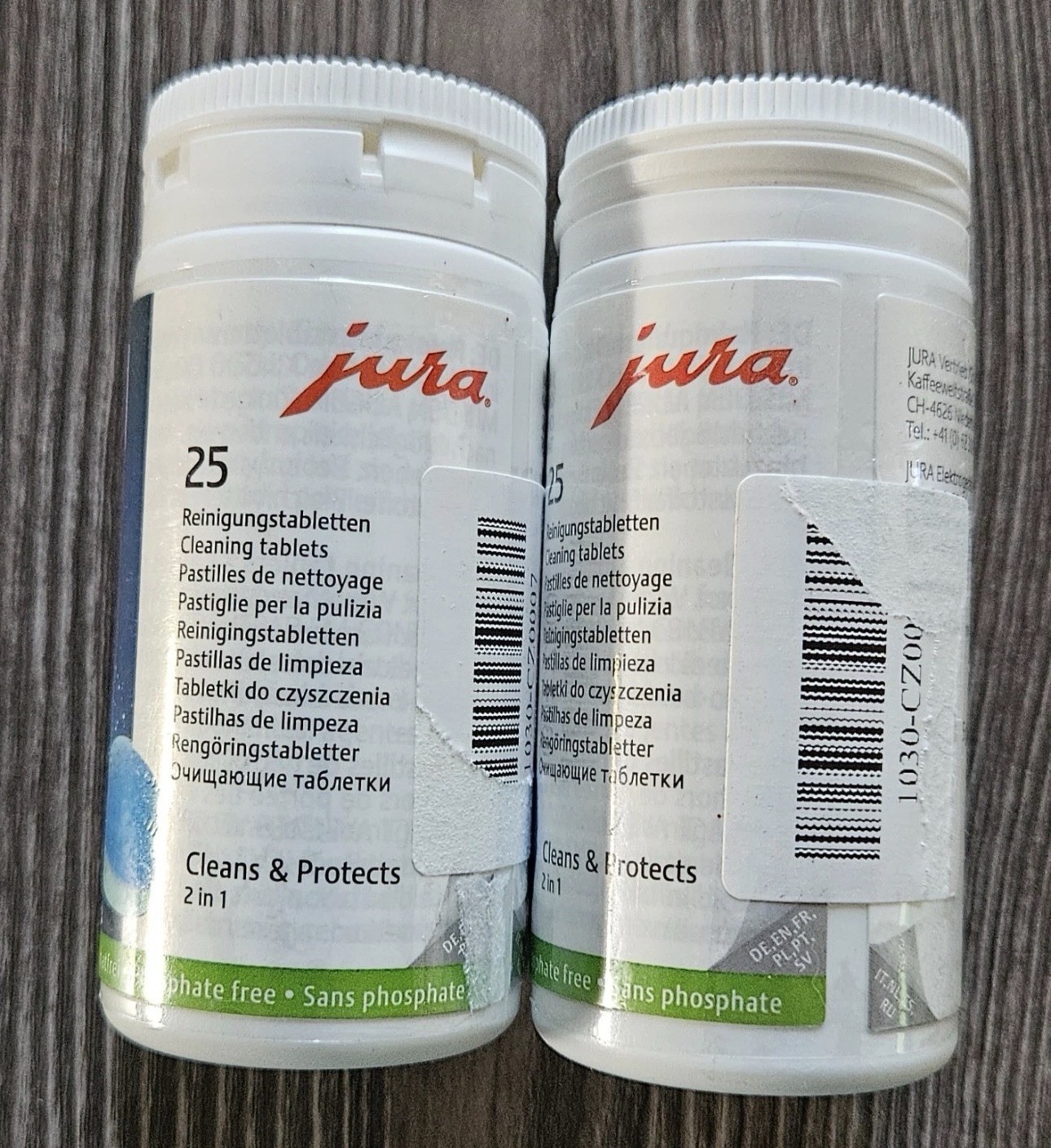 2 JURA 2-Phase 25 Cleaning Tablets for Fully Automatic Coffee Machines = 50 pc