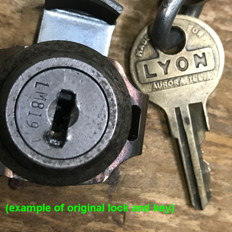 (2) Lyon Cabinet Replacement Keys Cut Key Code LM726 - LM950 - Free Tracking