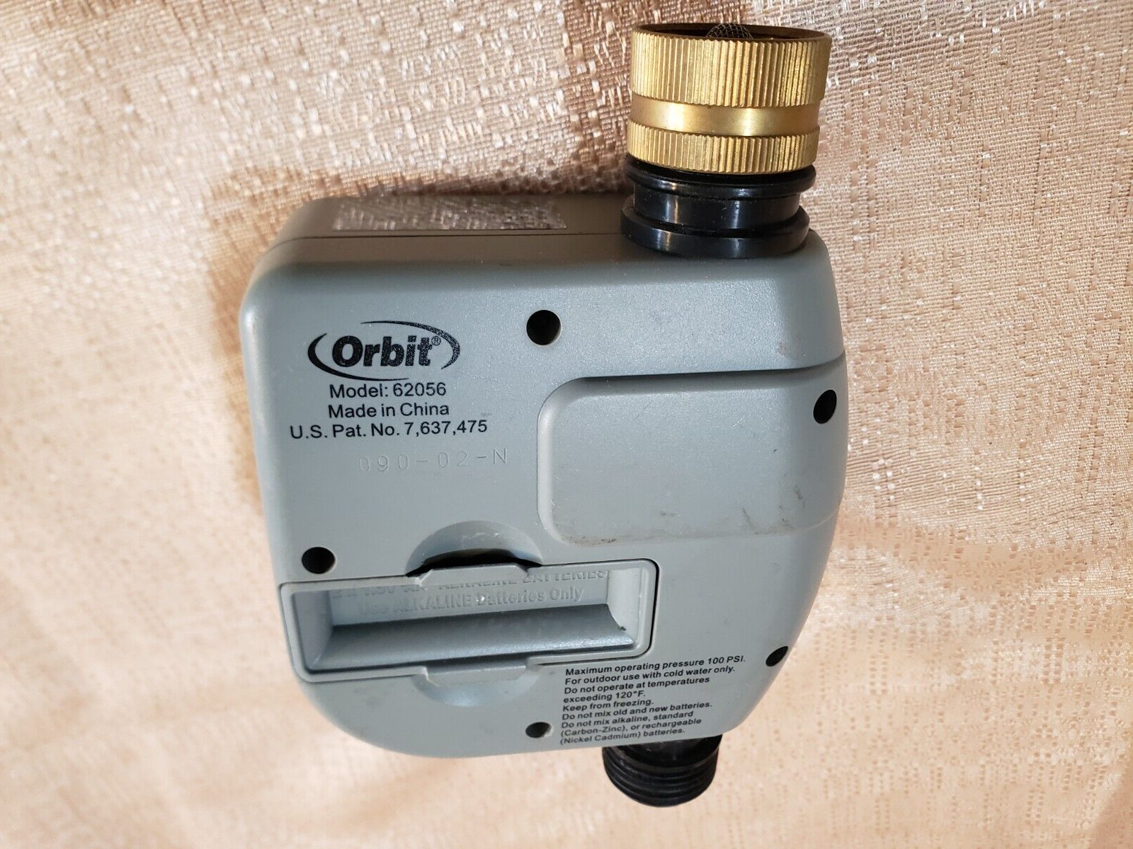 Used ORBIT 1-Port 62056 Digital Hose Faucet Timer Programmable with Display