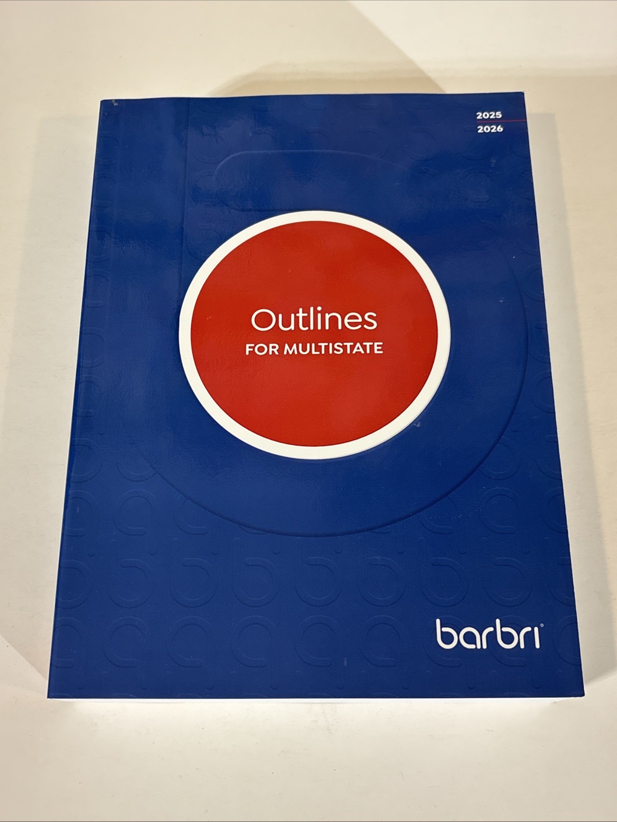 2025 2026 Barbri OUTLINES FOR MULTISTATE Bar Exam Review Prep Law Book