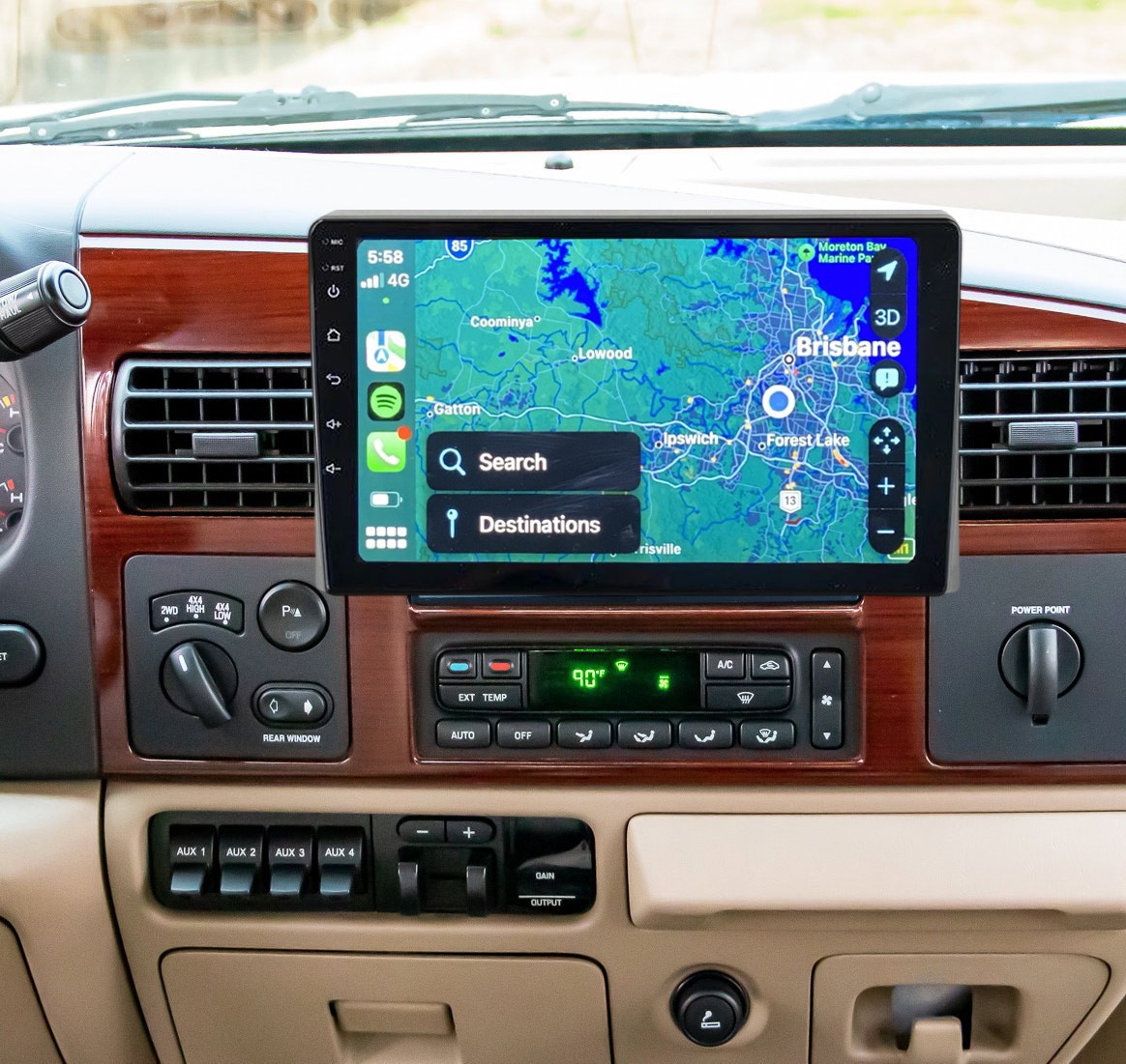 8Core Apple Carplay For 2005-2007 Ford F-250 F-350 Super Duty Car Stereo Radio