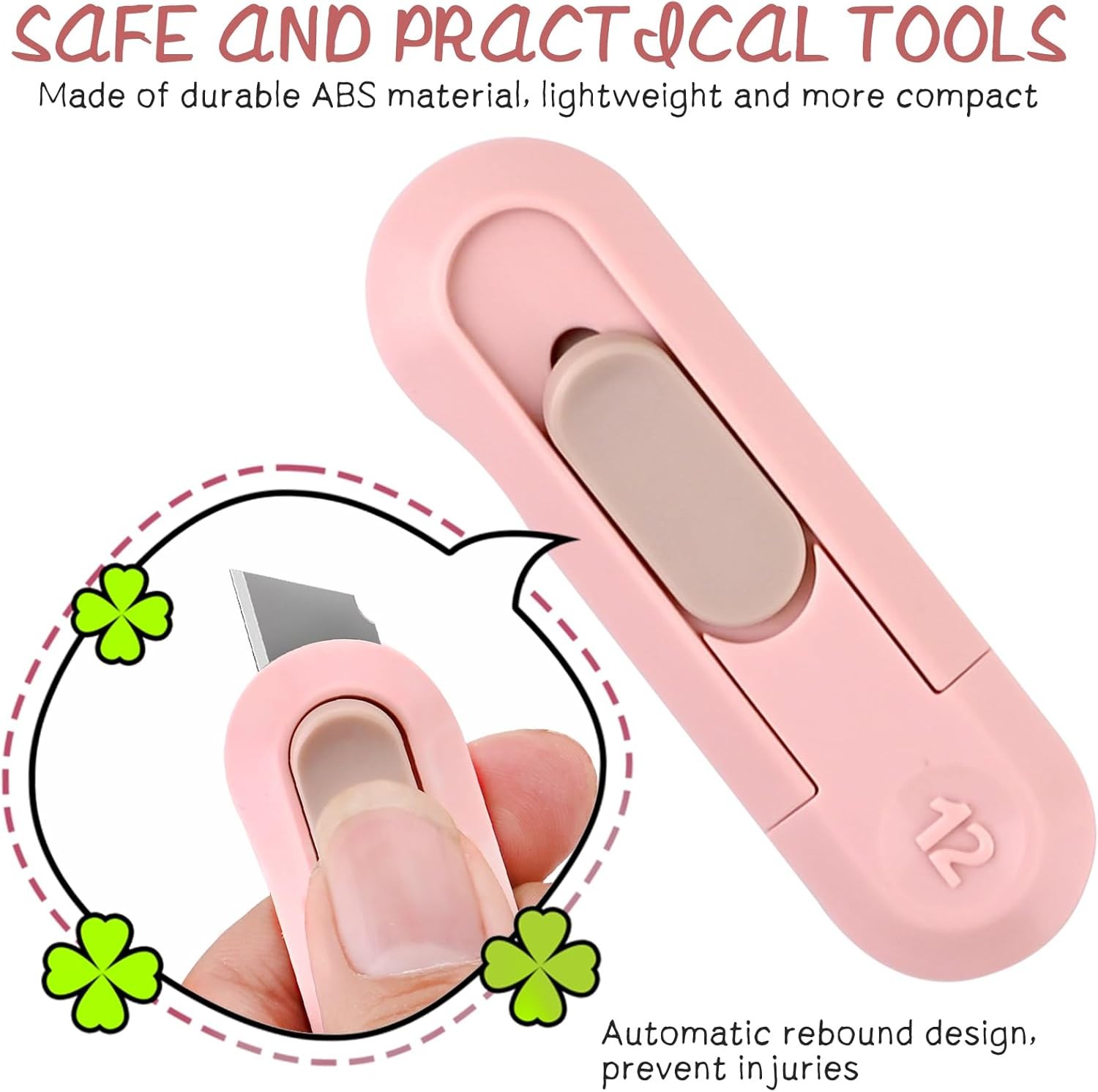 4PCS Retractable Box Cutter Utility Knife Package Opener for Boxes Envelopes
