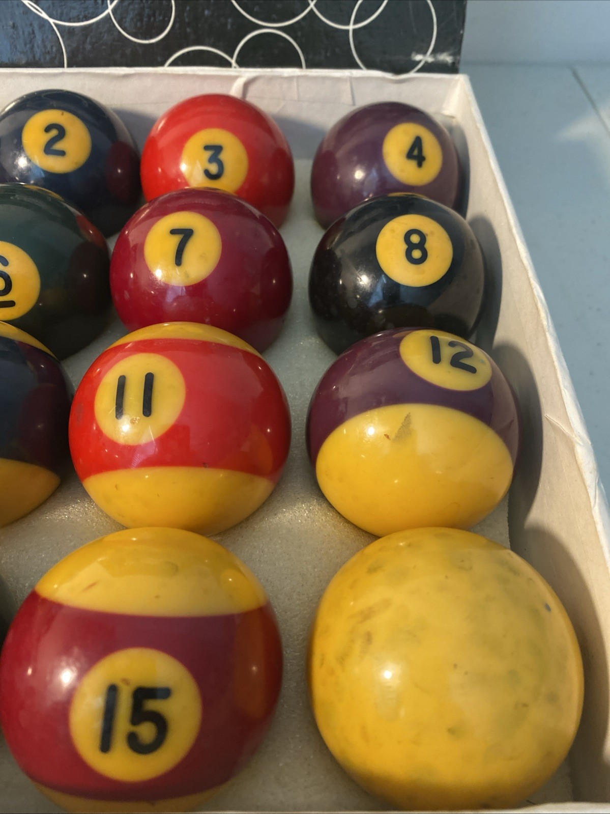 Champion Professional 2-1/4" Billiard Pool Ball Set Complete 16 Ball Set