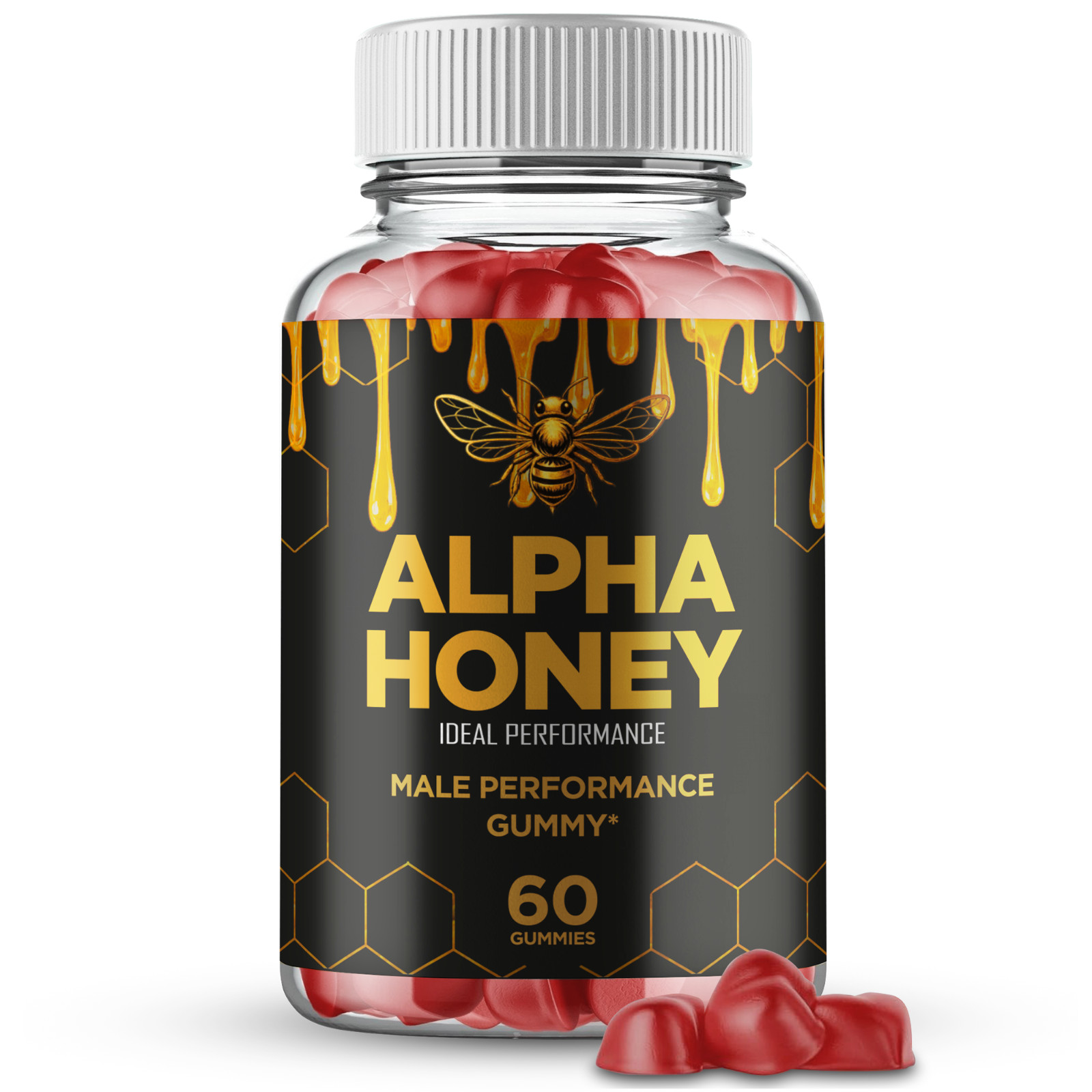 Alpha Honey Gummies, Official AlphaHoney Supplement Gummy (1 Pack)