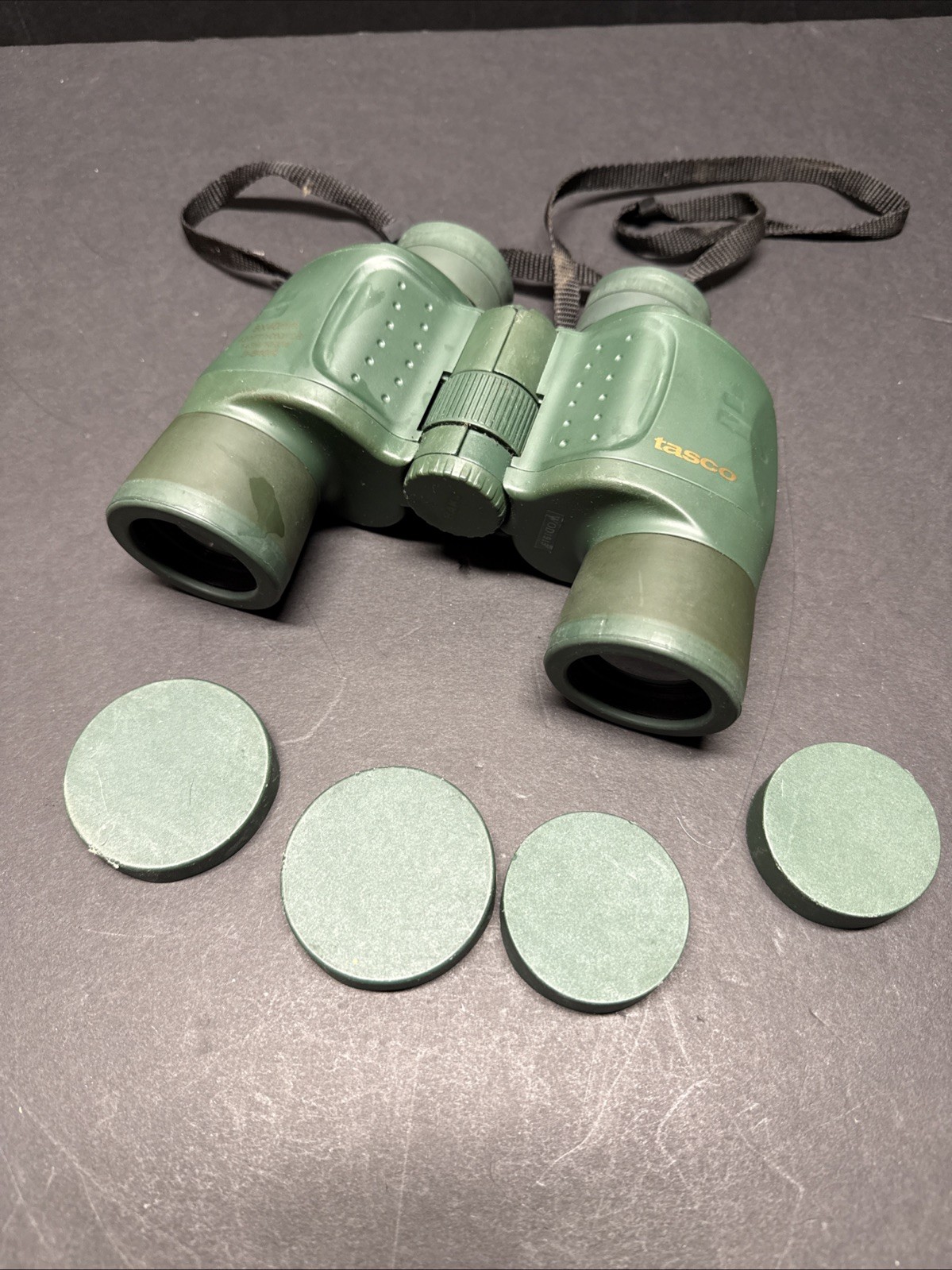 Tasko Binoculars 8x40mm 420ft/1000yds 3-840R BAK4 WOD1915 Pre Owned - Green