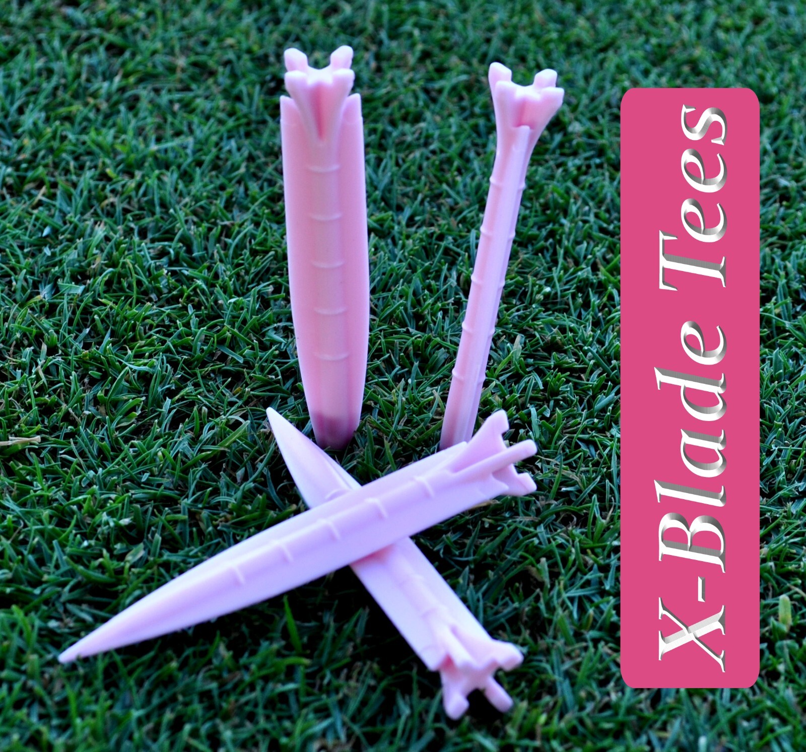 X BLADE GOLF TEES - Unbreakable plastic 3 1/2" - MULTI Color