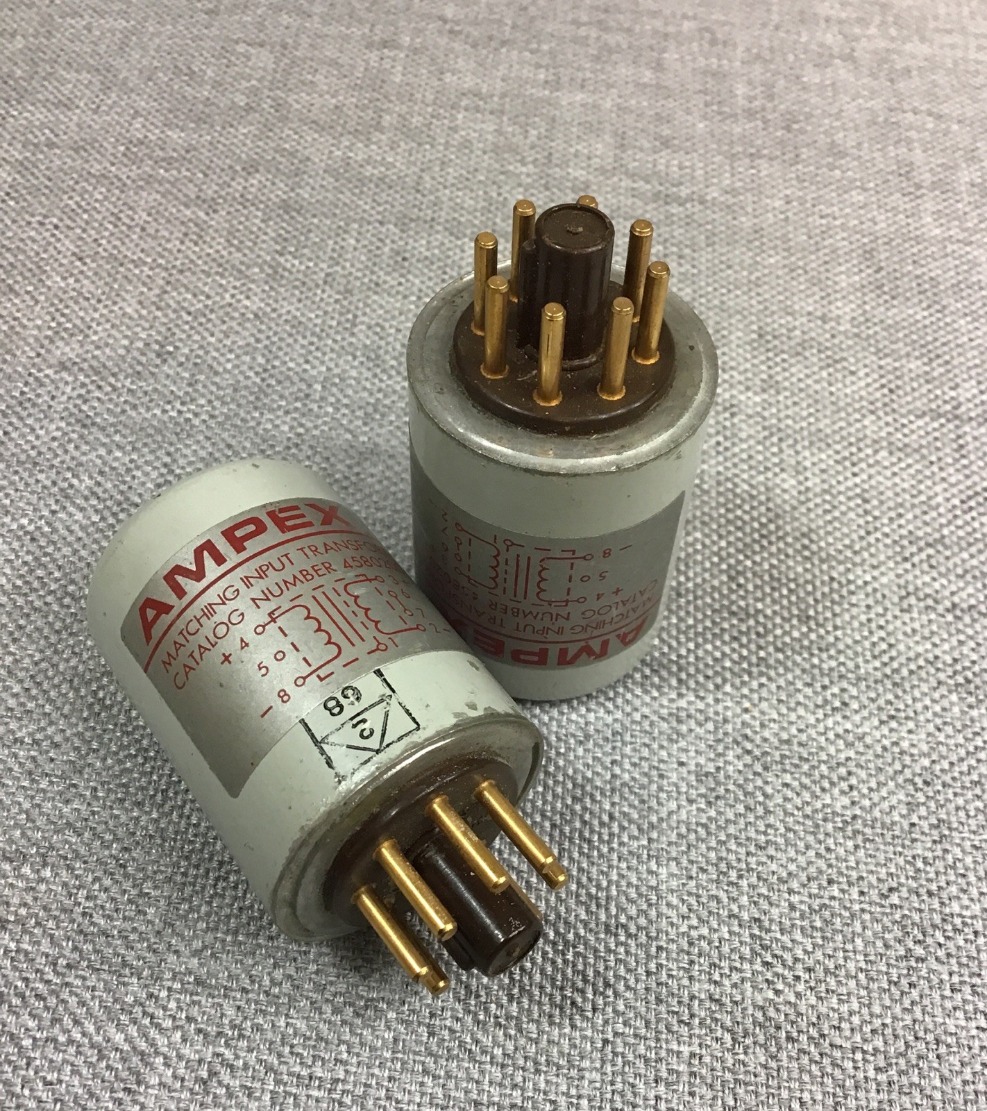 Pair of AMPEX 4580200-02 Matching Input Transformers 440