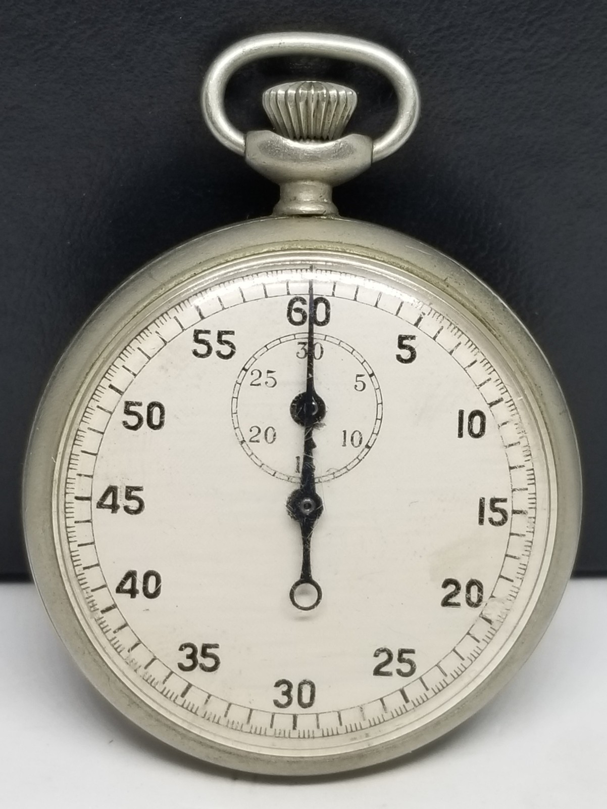 J0137 Vintage A.R. & J.E. Meylan Stop Watch, No. 3364, 6 Jewels, Working.