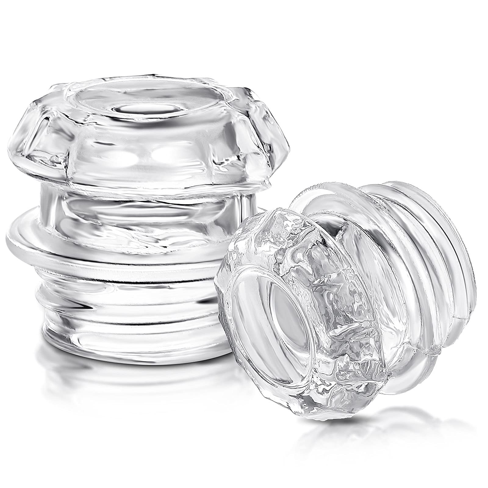 2 Pcs Coffee Percolator Glass Top Replacement Transparent Glass Filter Knob T...