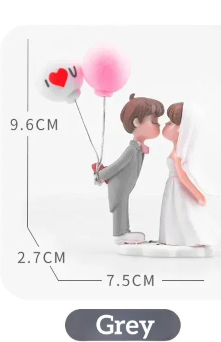 New Creative Cute Couple Decoration Center Car Console/Cake Topper!
