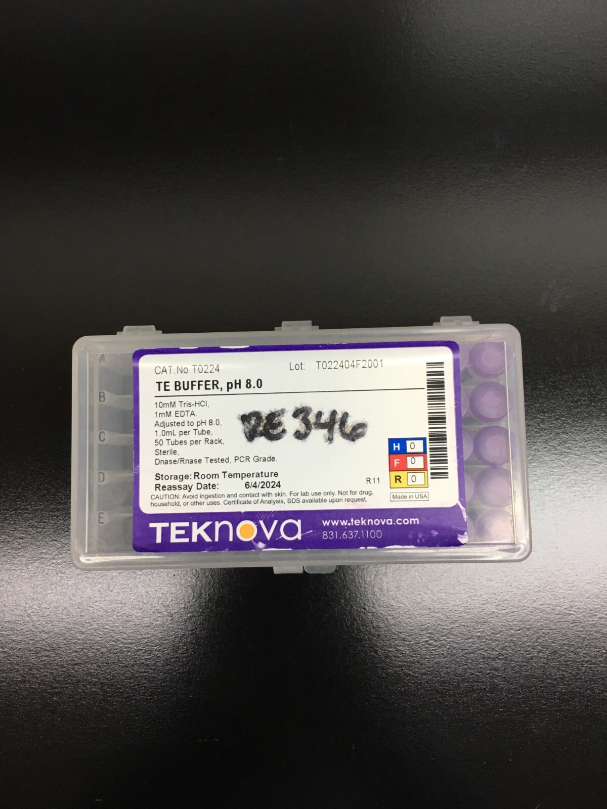 Teknova Cat No T0224 TE Buffer pH 8.0